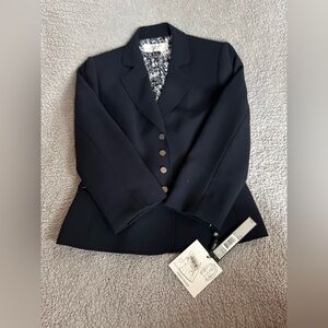 Tahari Navy Suit with Button Detail